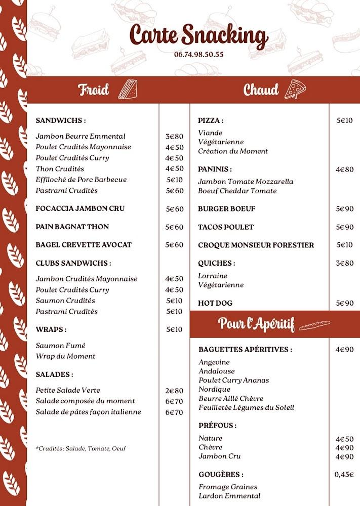 Le Paradis gourmand - Menu Image 1